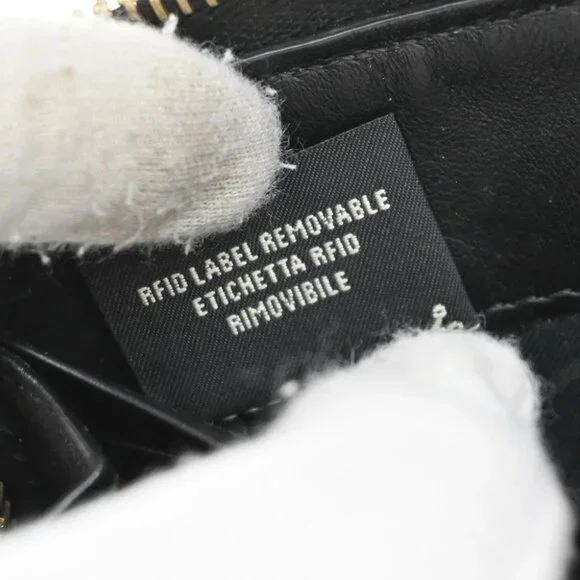 FENDI By The Way Logo Long Zip Around Wallet Leather Black - Picture 13 of 14